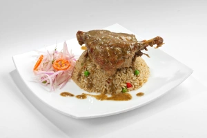 plato de arroz con pato