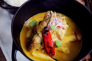 olla con ceviche de pato