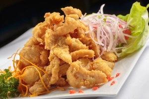 plato de chicharrón de pescado