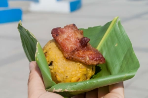 porción de tacacho de cecina
